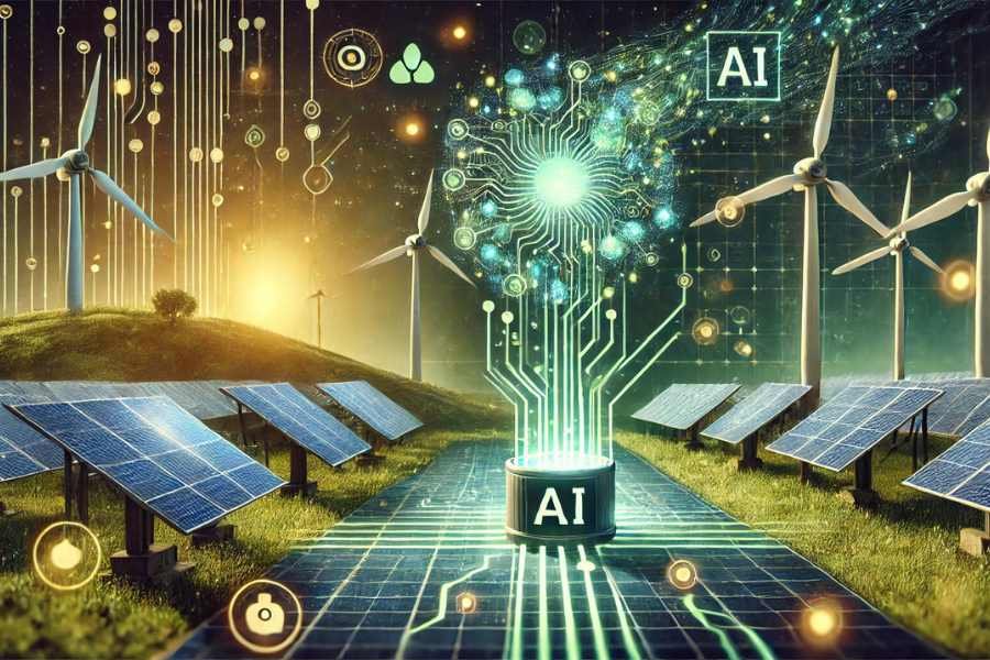 Inteligencia artificial analizando datos energéticos