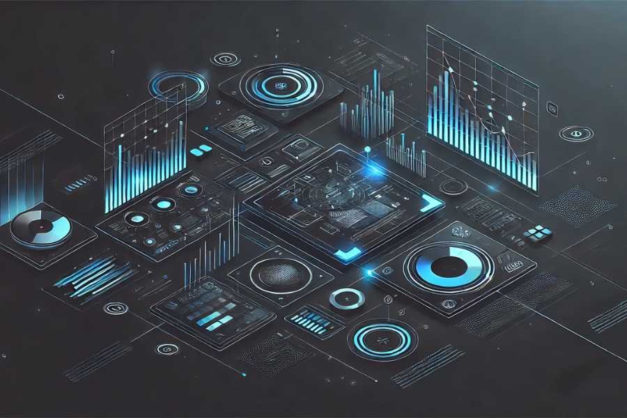 Gráfico de análisis de productividad con IA