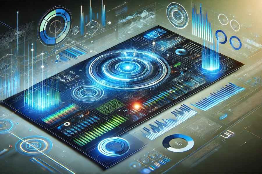 Dashboard digital de análisis de datos de clientes con IA