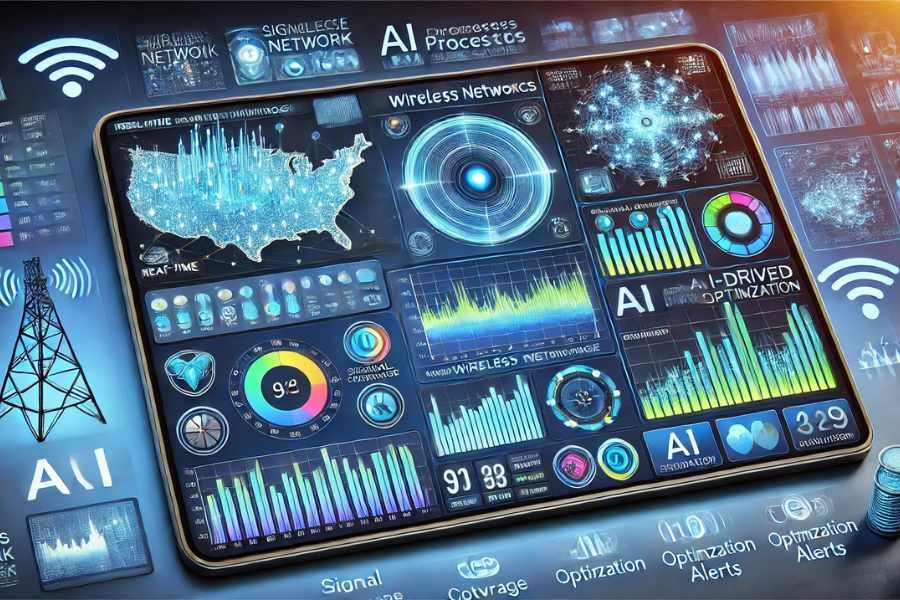 Dashboard digital de análisis de redes inalámbricas impulsado por IA