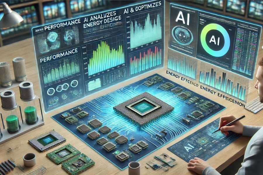 Dashboard digital de análisis de diseño de microchips con IA