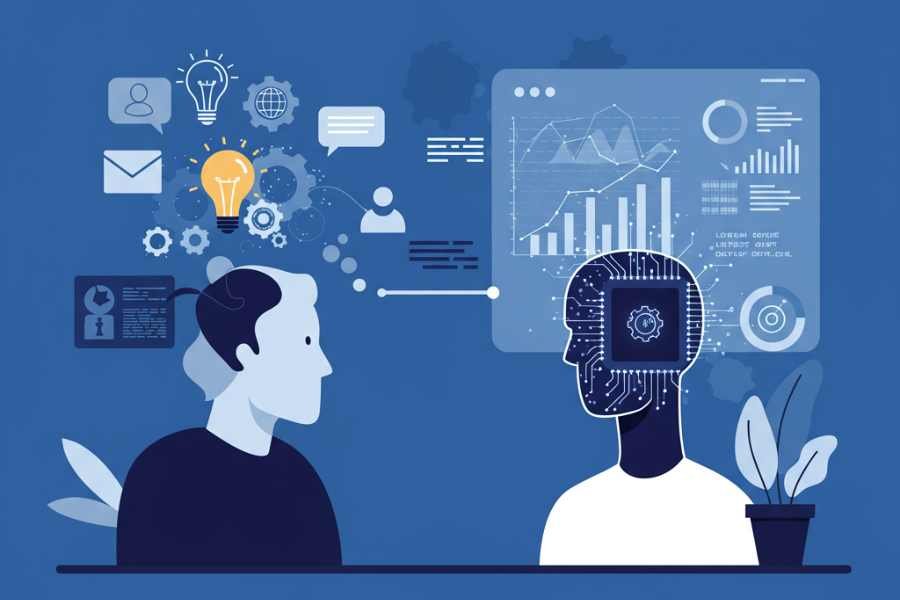 colaboración entre humanos y algoritmos en marketing creativo
