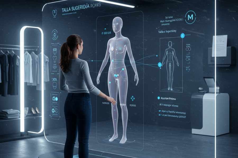 Probador virtual con avatar y tecnología de gemelos digitales