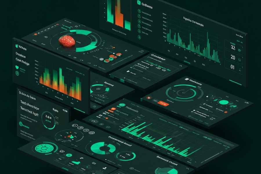 anel de control con datos analíticos de salud laboral generados por inteligencia artificial