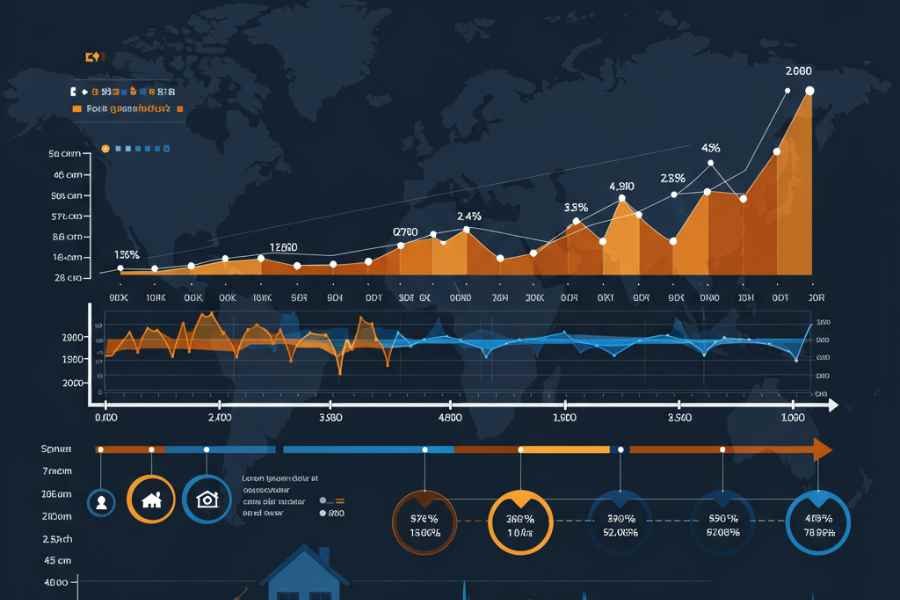 gráfico de un modelo predictivo aplicado al sector inmobiliario